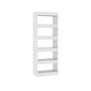 Book Cabinet Room Divider High Gloss White 60 X 30 X 166 Cm