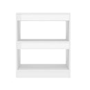 Book Cabinet Room Divider High Gloss White 60 X 30 X 72 Cm