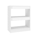 Book Cabinet Room Divider High Gloss White 60 X 30 X 72 Cm