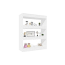 Book Cabinet Room Divider High Gloss White 80 X 30 X 103 Cm