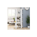 Book Cabinet Room Divider High Gloss White 80 X 30 X 160 Cm