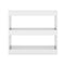 Book Cabinet Room Divider High Gloss White 80 X 30 X 72 Cm