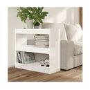 Book Cabinet Room Divider High Gloss White 80 X 30 X 72 Cm
