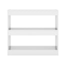 Book Cabinet Room Divider High Gloss White 80 X 30 X 72 Cm