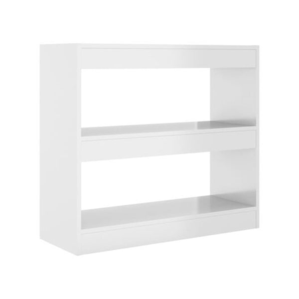 Book Cabinet Room Divider High Gloss White 80 X 30 X 72 Cm