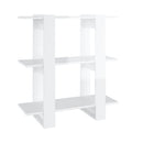 Book Cabinet Room Divider High Gloss White 80 X 30 X 87 Cm