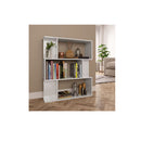 Book Cabinet And Room Divider High Gloss White Chipboard