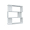 Book Cabinet And Room Divider High Gloss White Chipboard