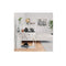 Book Cabinet And Room Divider High Gloss White Chipboard