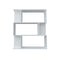 Book Cabinet And Room Divider High Gloss White Chipboard