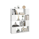 Book Cabinet Room Divider White 100 X 24 X 124 Cm