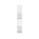 Book Cabinet Room Divider White 100 X 24 X 124 Cm