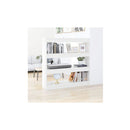 Book Cabinet Room Divider White 100 X 30 X 103 Cm
