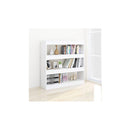 Book Cabinet Room Divider White 100 X 30 X 103 Cm