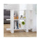 Book Cabinet Room Divider White 100 X 30 X 87 Cm