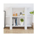 Book Cabinet Room Divider White 100 X 30 X 87 Cm