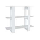 Book Cabinet Room Divider White 100 X 30 X 87 Cm