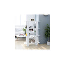 White Book Cabinet Room Divider