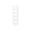 Book Cabinet Room Divider White 40 X 30 X 166 Cm