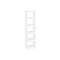 Book Cabinet Room Divider White 40 X 30 X 166 Cm