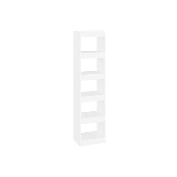 Book Cabinet Room Divider White 40 X 30 X 166 Cm