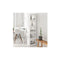 Book Cabinet Room Divider White 40 X 30 X 166 Cm