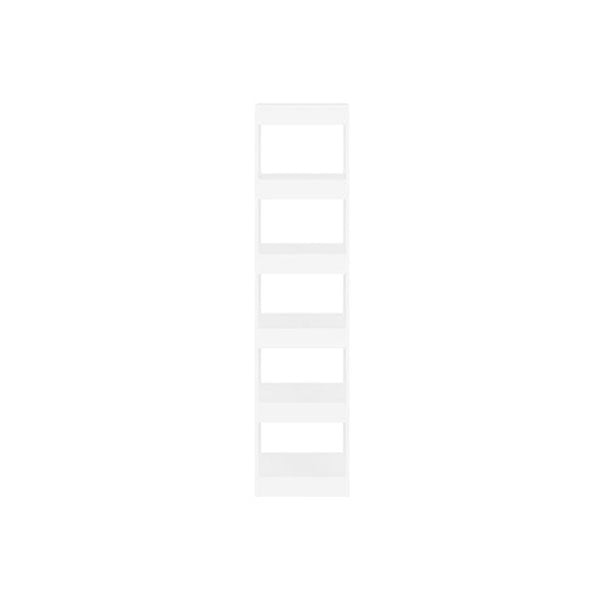Book Cabinet Room Divider White 40 X 30 X 166 Cm