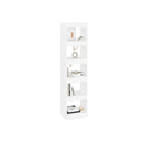 Book Cabinet Room Divider White 40 X 30 X 166 Cm