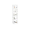 Book Cabinet Room Divider White 40 X 30 X 166 Cm