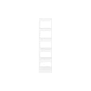 Book Cabinet Room Divider White 40 X 30 X 166 Cm