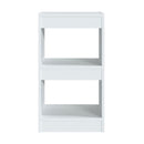 Book Cabinet Room Divider White 40 X 30 X 72 Cm