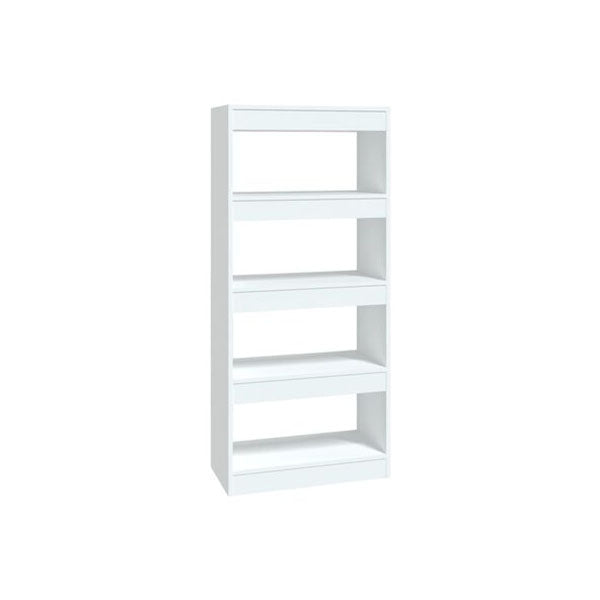 Book Cabinet Room Divider White 60 X 30 X 135 Cm Engineered Wood