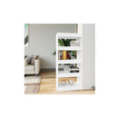 Book Cabinet Room Divider White 60 X 30 X 135 Cm Engineered Wood