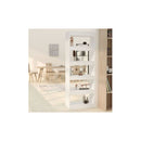 Book Cabinet Room Divider White 60 X 30 X 166 Cm Engineered Wood