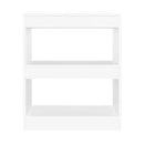 Book Cabinet Room Divider White 60 X 30 X 72 Cm