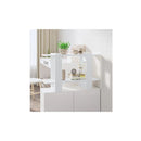 Book Cabinet Room Divider White 80 X 30 X 51 Cm