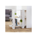 Book Cabinet Room Divider White 80 X 30 X 87 Cm