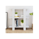 Book Cabinet Room Divider White 80 X 30 X 87 Cm