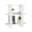 Book Cabinet Room Divider White 80 X 30 X 87 Cm