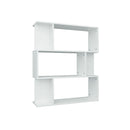 Book Cabinet And Room Divider White Chipboard