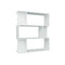 Book Cabinet And Room Divider White Chipboard