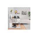 Book Cabinet And Room Divider White Chipboard