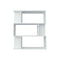 Book Cabinet And Room Divider White Chipboard