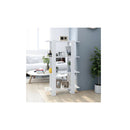 Book Cabinet Room Divider White High Gloss