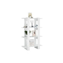 Book Cabinet Room Divider White High Gloss