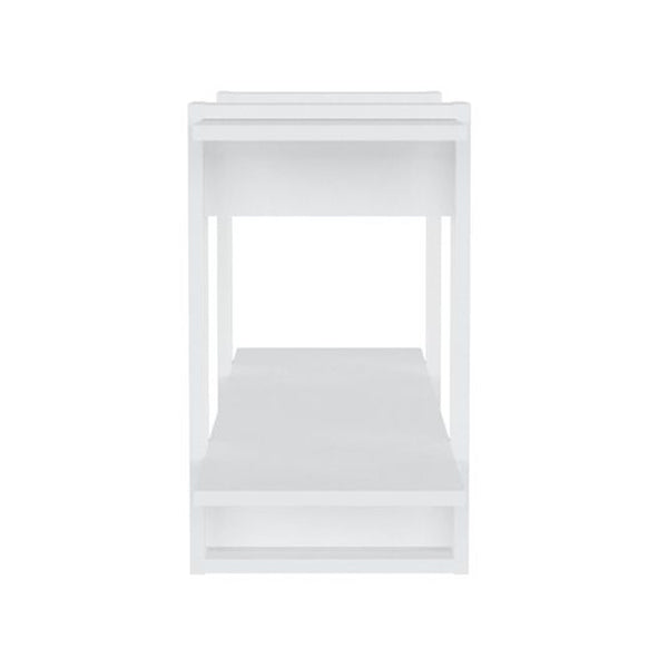 Book Cabinet White 100 X 30 X 51 Cm Engineered Wood
