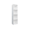 Book Tv Cabinet High Gloss White Chipboard