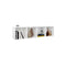 Book Tv Cabinet High Gloss White Chipboard