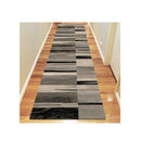 Boston Brown Hallway Runner Stain Resistant Rug