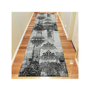 Boston Moth Resistant Grey Hallway Runner Rug